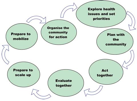 The community action cycle.