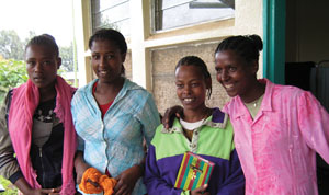 These young women have been successfully treated for podoconiosis